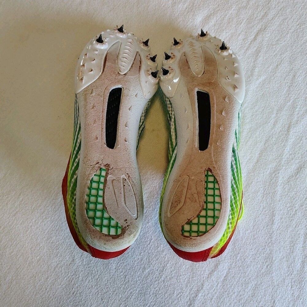 Nike Zoom Mamba 3 Track Spikes Mens 7.5 Volt Green Distance Racing - Picture 5 of 9
